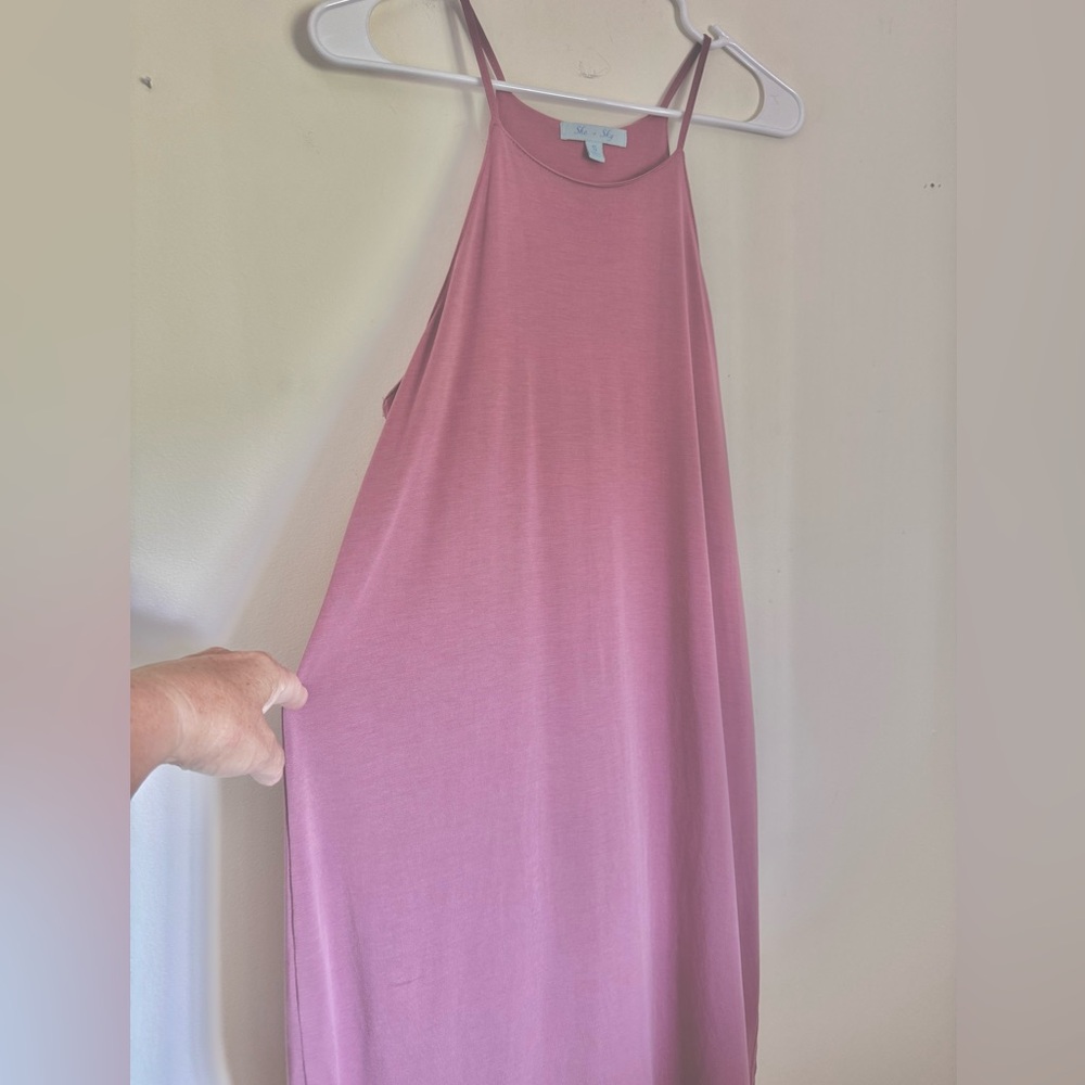 She + Sky Women’s Spaghetti Strap Maxi Sundress, Size S